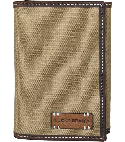 ASHLIN Landon Tri-Fold Wallet - Genuine Leather, 9 Card Pockets & 2 ID Windows