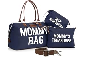 CHQEL Diaper Bag Tote with 2 Organizers, Multifunctional Large Mommy Bag for Hospital & Baby Diaper Travel Bag for Baby Care