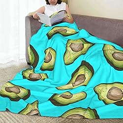 Avocado Blanket Tropical Flannel Throw Bed Blankets