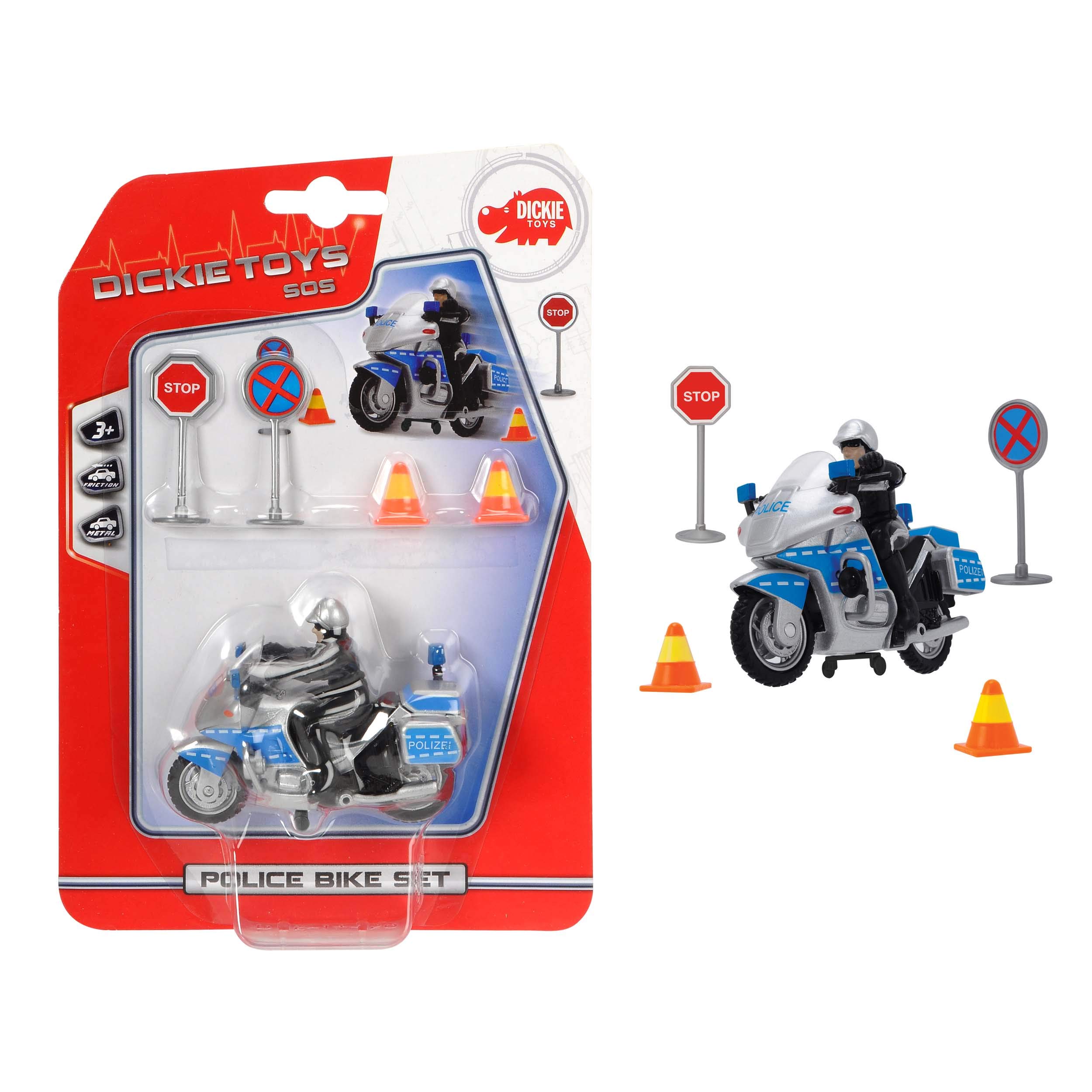 Dickie Toys Police Bike Set (Multi-Colour)
