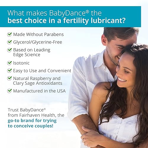 BabyDance Fertility Lubricant Sperm Friendly & Safe Lube for Couples Trying  to Get Pregnant -No Parabens, Lubricate Without Harming Sperm or Eggs,  Includes Six Single-Use Tubes and Applicators in Kenya