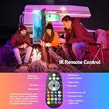 Mexllex 40M LED Strip Lights RGB Music Sync Remote App Control USB UL view 2