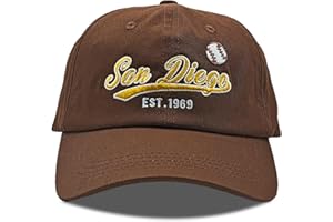 VEMINEI Cap Hat Classic Vintage Embroidered Hat Cap for Men Women Teenager Cap Adjustable