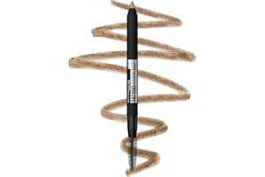 Maybelline TattooStudio Waterproof Eyebrow Pencil, Sharpenable, Longwear, Long Lasting, Pigmented Eyebrow Pencil for Defined Brows, Light Blonde, 1 Count