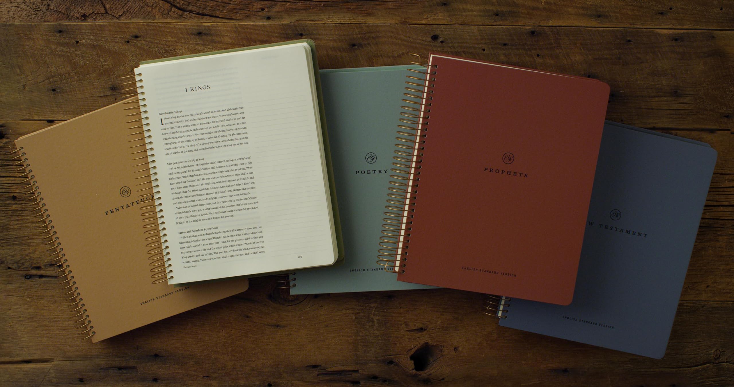 ESV Spiral-Bound Journaling Bible, Five-Volume Set (Hardcover): Holy Bible, English Standard Version ESV Spiral-Bound Journaling Bible, Five-Volume Set (Hardcover): Holy Bible, English Standard Version Product Bundle