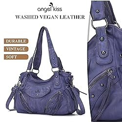 Angel Kiss Hobo Bag for Women Retro Leather Purses