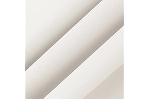 THAMIAO Ivory Book Cloth Cover, 17x55", Fabric Surface, Paper Backed, Book Binding Cloth, 17in x 55in