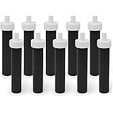 Fette Filter Replacement Filters for Brita Water Bottles – BPA Free Water Filters Compatible with Brita Hard-Sided Bottles & Sport Sided Bottles – Compare to Part #BB06. (Pack of 10)