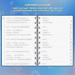 Clever Fox Password Book Spiral – Mini Internet