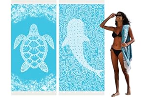 Widdonen Thin Turkish Beach Towel Lightweight Quick Dry Absorbent Cotton Bathroom Bath Pool Swim Towels Extra Large Oversized Sand Free Beach Accessories Essentials Cloud Gifts for Adult
