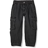 Amazon Essentials Boys and Toddlers' Stretch Denim Cargo Jean