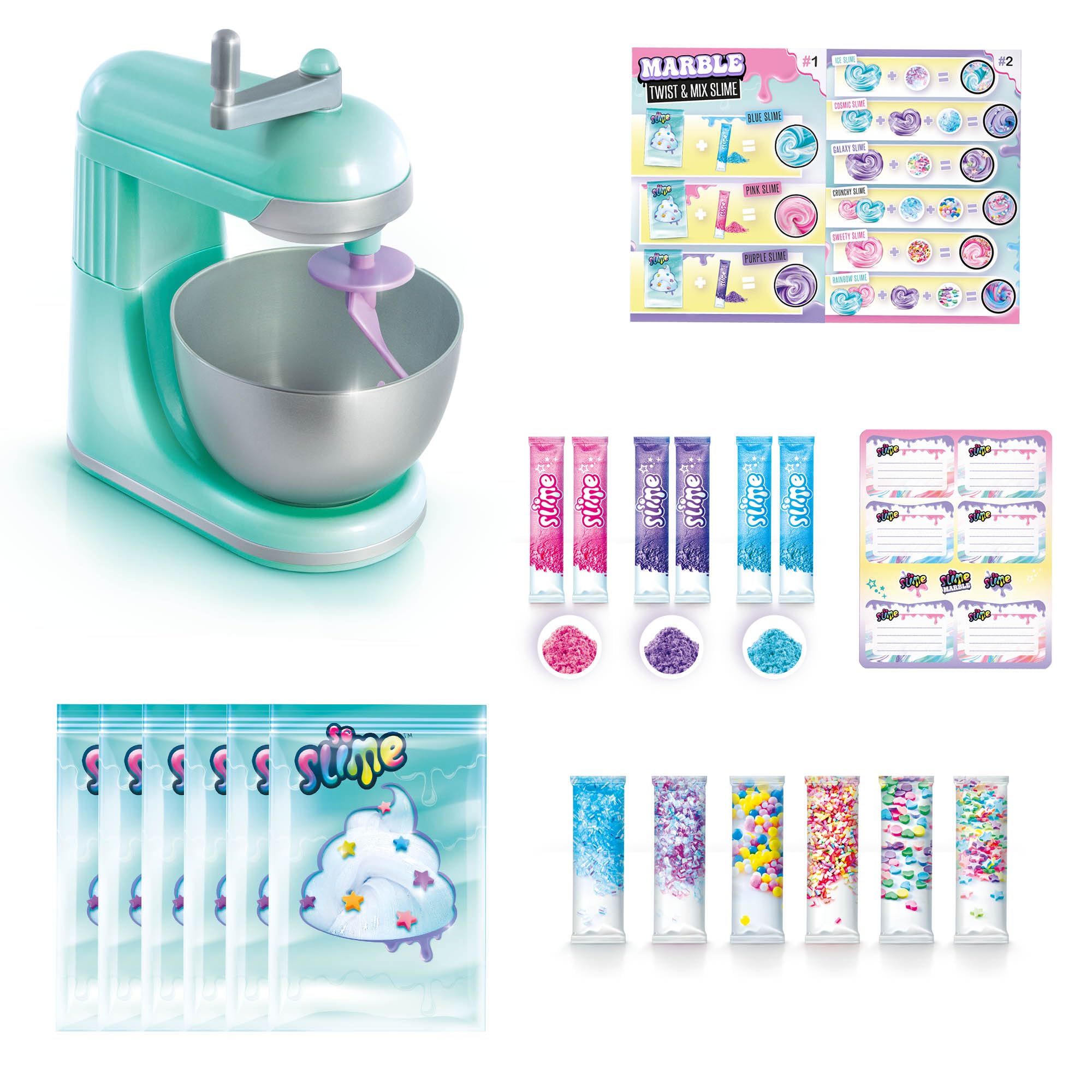 Canal Toys So Slime Marble Twist N Slime Mixer, White