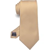 RBOCOTT Solid Color Tie Formal Necktie for Men