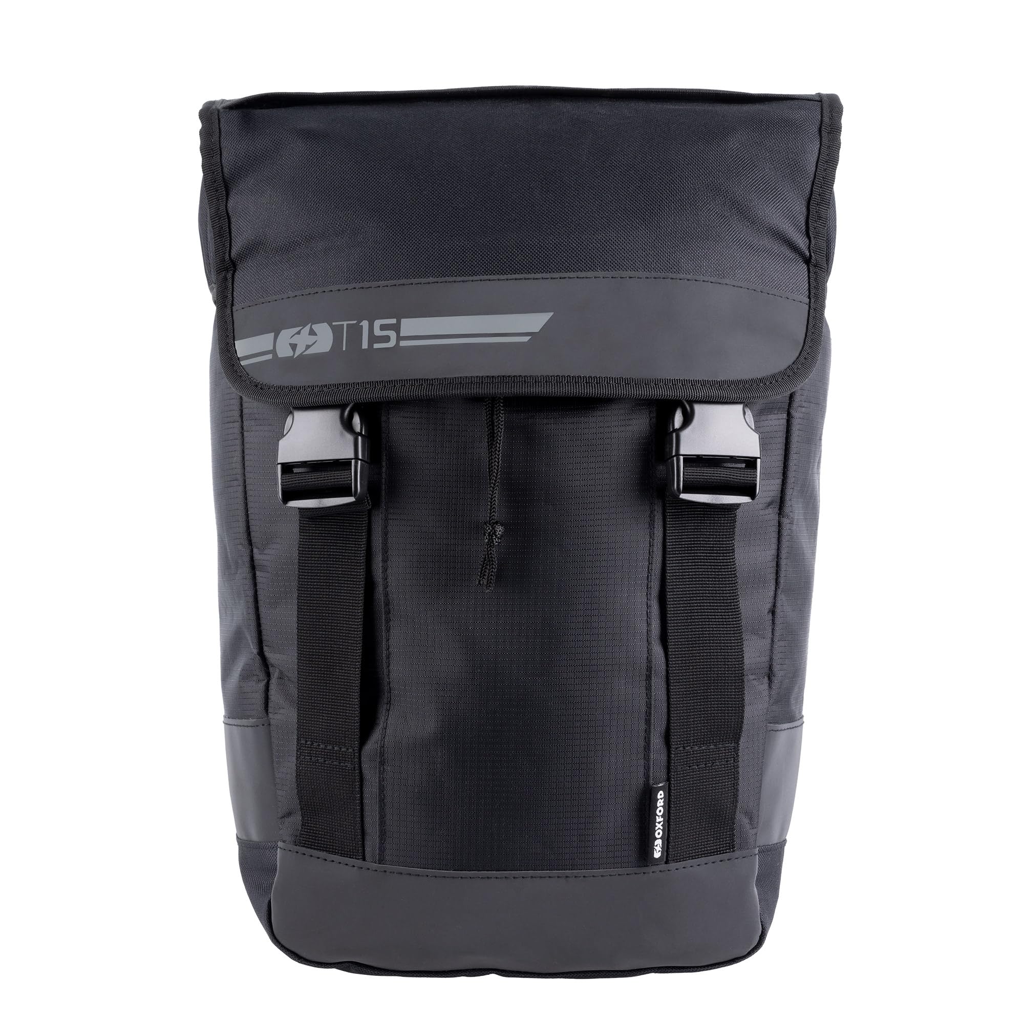 Oxford T-Series T15 Quick Release Cycle Pannier Bag, 15l, Black