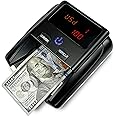 Khippus K605 Counterfeit Bill Detector for US Dollars, Automatic 4 Ways Feeding, Checks for UV(Ultraviolet), MG(Magnetic), IR(Infrared), Paper Quality and Size, Verifies Currency Denomination