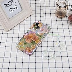 Jusy Oil Painting Flower Compatible with iPhone 14