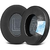 SOULWIT Cooling Gel Ear Pads Cushions Replacement for Anker Soundcore Life 2 (Not fit Life 2 Neo)/Q20/Q20+/Q20I/Q20BT Headphones, Ear Pads with High-Density Noise Isolation Foam - Black