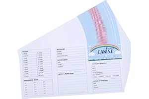 BANMODER Dog Vaccination Record - 26 Pack Dog Vaccines, Puppy Shot Record, Pet Health Record for Canine, White, 5.3 x 3.6 Inches