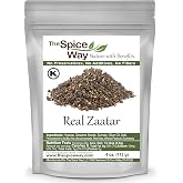 The Spice Way Real Zaatar 4 oz with Hyssop and Sumac Spice Blend | Made with hyssop &amp; sumac, not thyme; also known as za'atar, zatar, zahtar or zahatar; Kosher Certified; Resealable Bag