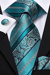 Hi-Tie 3/5 Pcs Gift Box Mens Tie Set Necktie with
