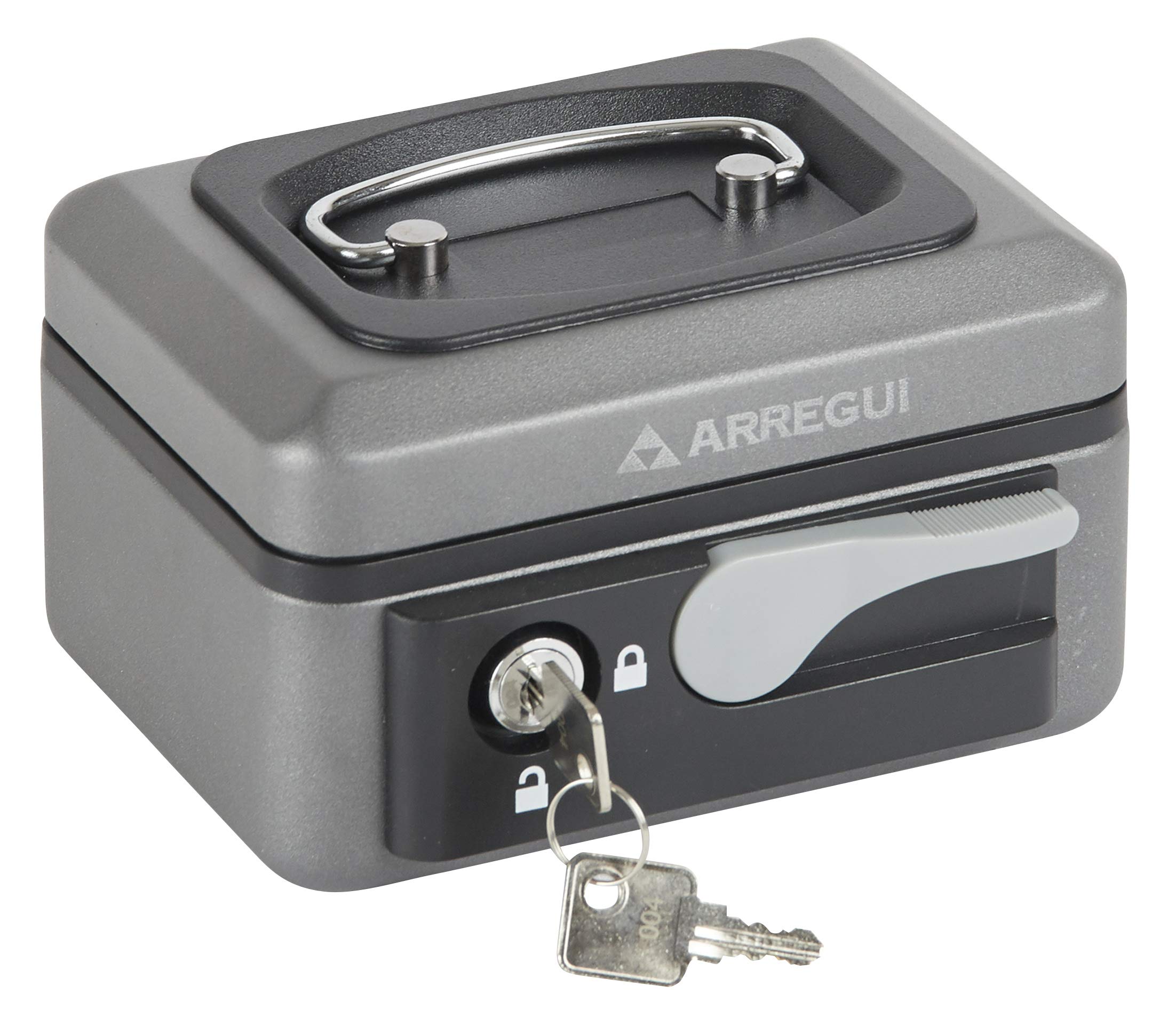 Arregui Pop-Up Box with Opening Button (Steel) Graphite, Grey, C9716