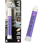 Sakura Solid Paint Markers, White - 1 Pack | Permanent Pens for Wood, Glass, and Window, Marks Any Surface at Any Angle, Waterproof, Fast Drying &amp; Non-Toxic