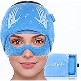 Soothefy Migraine Relief Cap with Slide-Up Eye Mask - Patent Pending - Headache Relief Hat for Hangover, Stress, Tension - Buttery Soft, Made for Bad Days