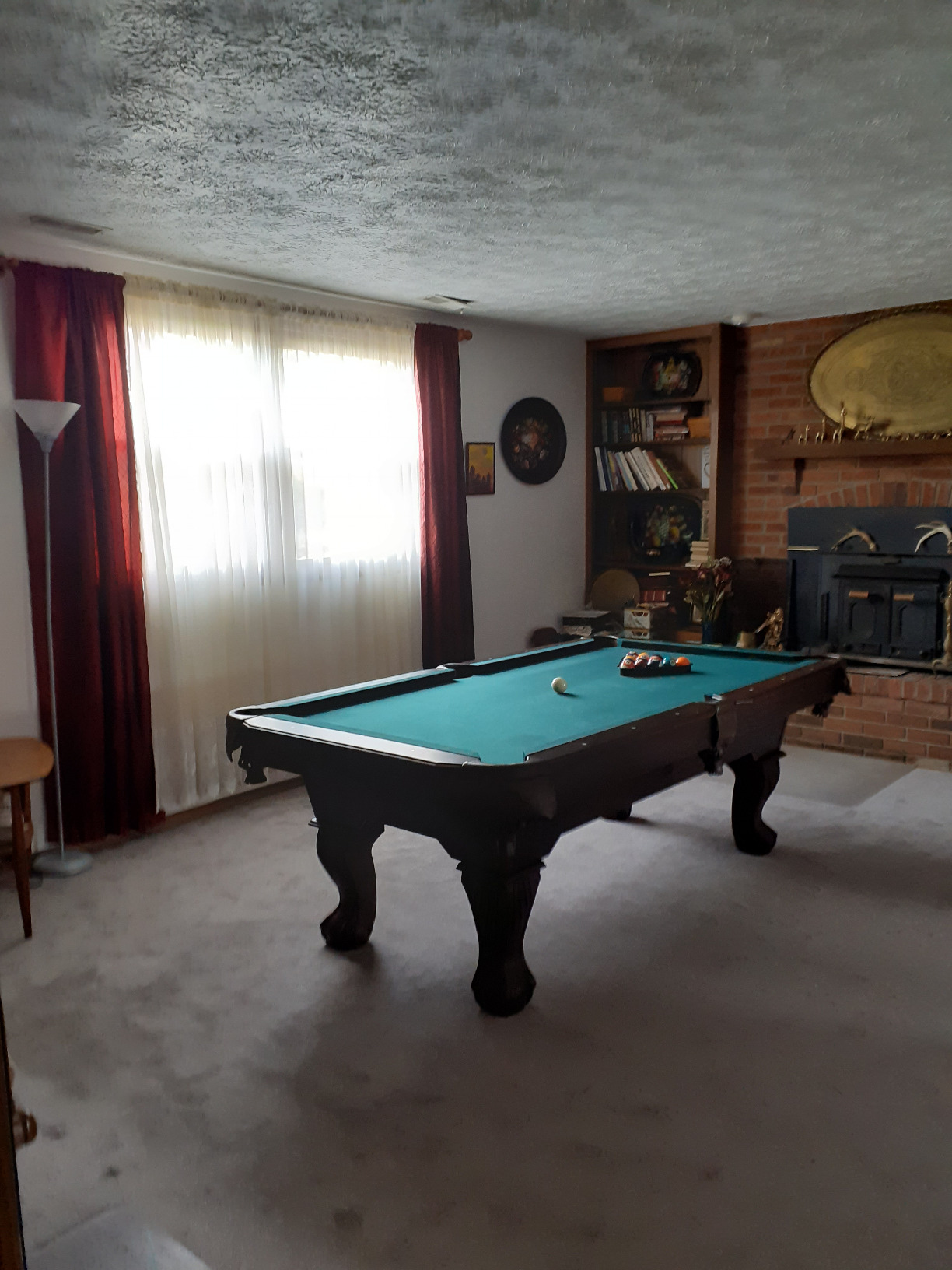 59/mo Finance Barrington 90" Ball and Claw Leg Pool Table with Cue