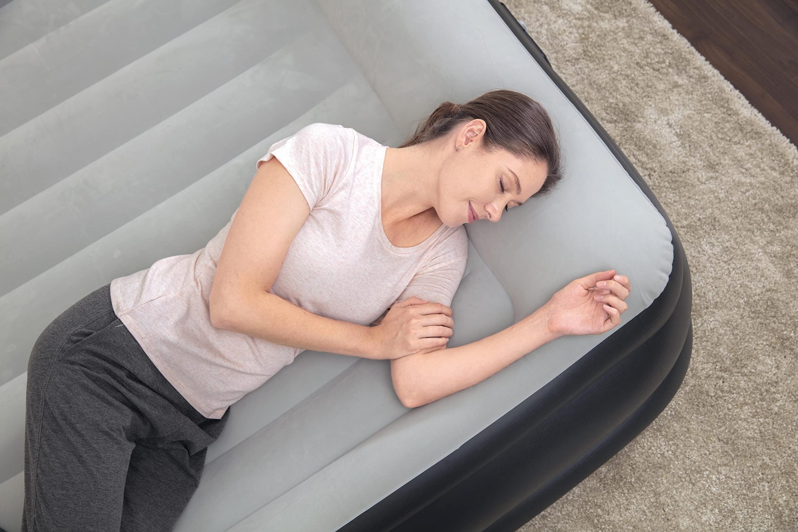 SLEEPLUX Durable Inflatable Air Mattress with Builtin