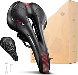 YOUNGDO Bike Seat Ergonomic Gel Saddle Wide Front Narrow Sides Breathable