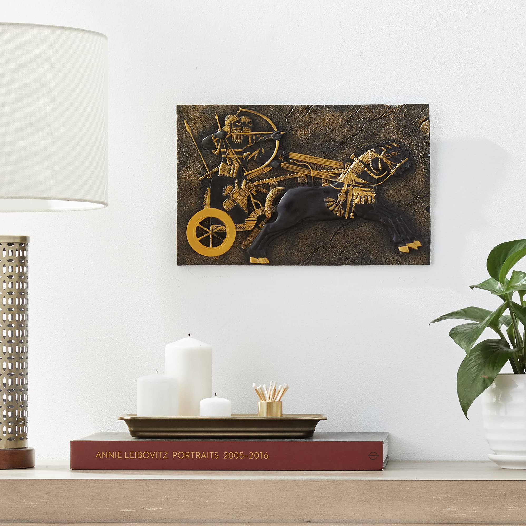 Mua Design Toscano Assyrian War-Chariot Wall Sculpture, 13 Inch, Black ...