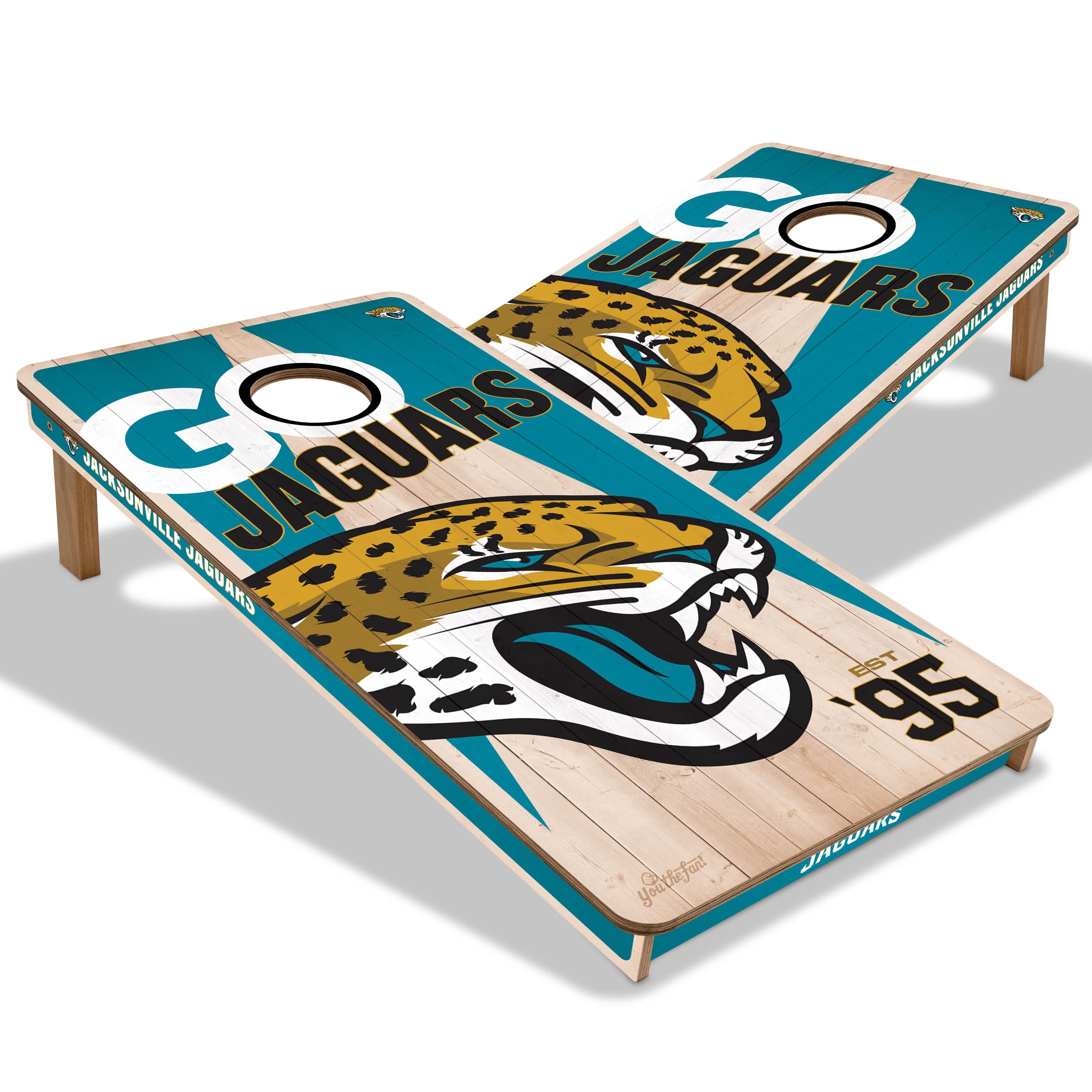 Photo 1 of *********************Cracked frame****************
YouTheFan NFL Jacksonville Jaguars 2’ x 4’ Professional Wood Cornhole Game