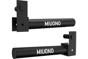 MIUONO Weight Plate Holder, Weight Plate Rack Storage for 2X2 Power Rack Attachments, Extended Version Hang More 2" Weight Plates