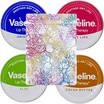 Glameno Lip Balm 4 X 20g Rosy Lips Cocoa Aloe Original Set with Organza Bag