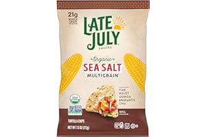 Late July Organic Sea Salt Multigrain Tortilla Chips, 7.5 Ounce