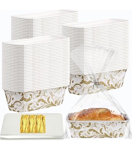 Lot De 10 Moules à Pain Haut + 10 Sachets Plastique - Pour Panettone, Diamètre 17 Cm, Hauteur 12 Cm - 7
