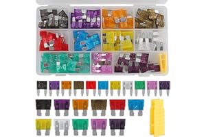 120Pcs Car Fuse Assortment Kit Mini Fuse Kit Mini Blade Fuses 2A/3A/5A/7.5A/10A/15A/20A/25A/30A/35A Automotive for Truck Car 