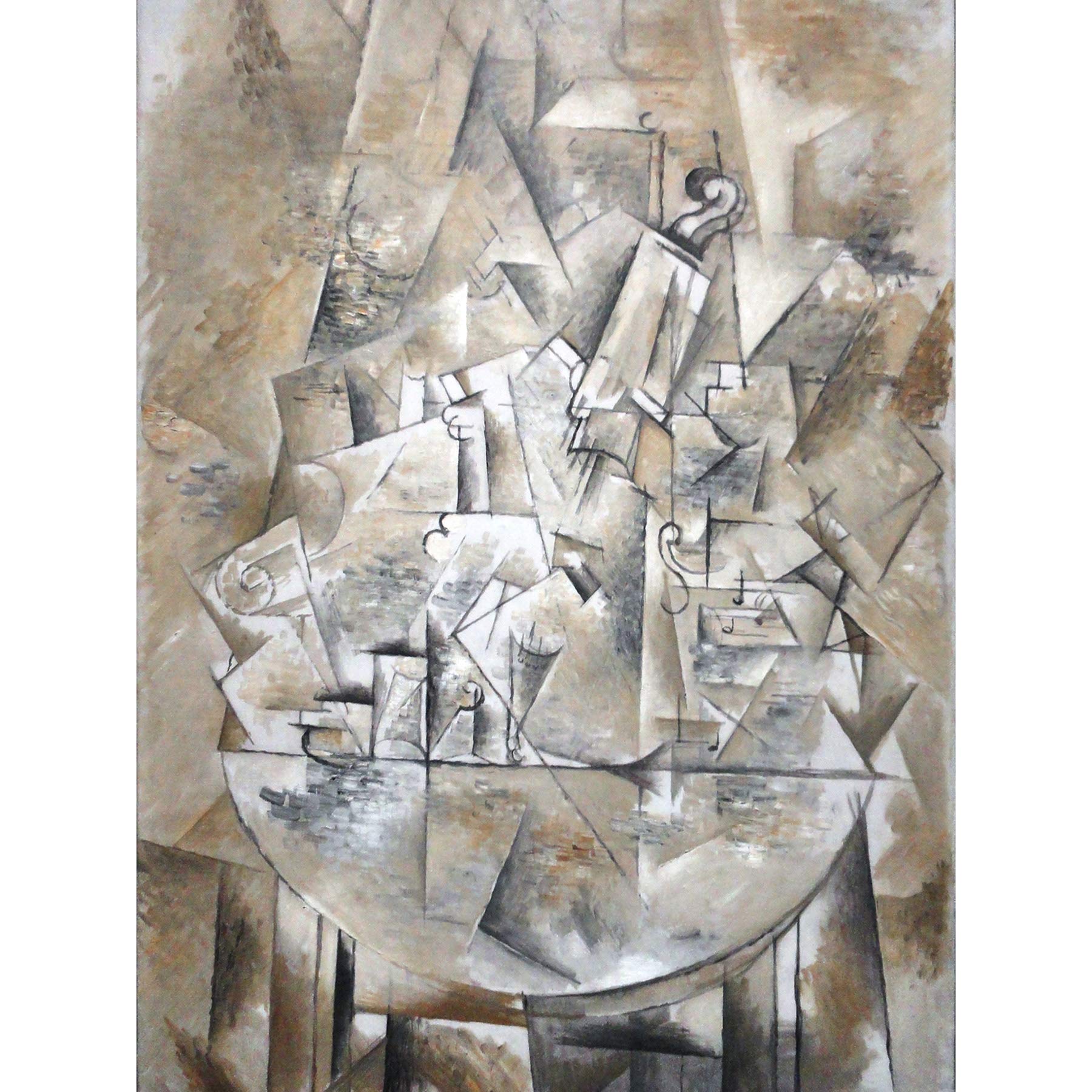 Braque The Pedestal Table Still Life Painting Large Wall Art Print Canvas Premium Mural