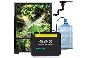 Pektiftn Reptile Humidifiers Smart Misting System, Automatic Touch Screen Reptile Mister Fogger for Terrariums with Timer and