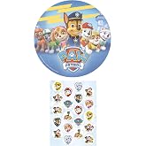 Dekozauber24 Paw Patrol Edible Cake Topper 8 inch + 20x Cupcake Toppers for Children's Birthday Parties, decorations muffins image disc (Paw Patrol Nr. 1)