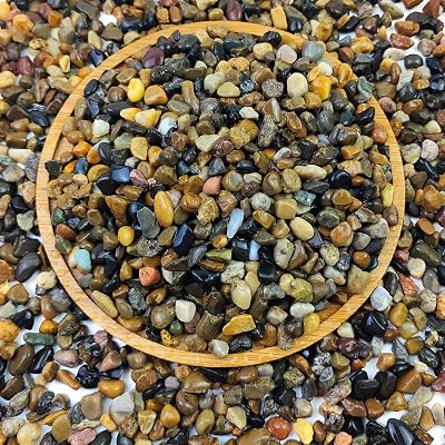 FANTIAN 0.9 kg Aquarium Gravel 4-8 mm Natural Pea Gravel Stones