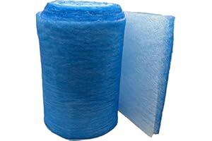 wioboy Paint Booth Exhaust Filter Roll (36" x 200ft), Spray Booth Filter, Fiberglass Paint Arrestor for Air Filter System(18 Gram)