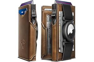 BULLIANT Men Airtag Wallet,Slim Front Pocket Wallet Money Clip for Men Gift 3.8"x2.7",Pop-up Access