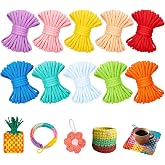 1000 PCS Loom Refill Loops for 7-10 Inch Weaving Looms | 10 Colors Nylon Elastic Refill Loops Bands, Flexible Colorful Loom Loops Potholder for Kids Adults Teens (Macaron Colors)