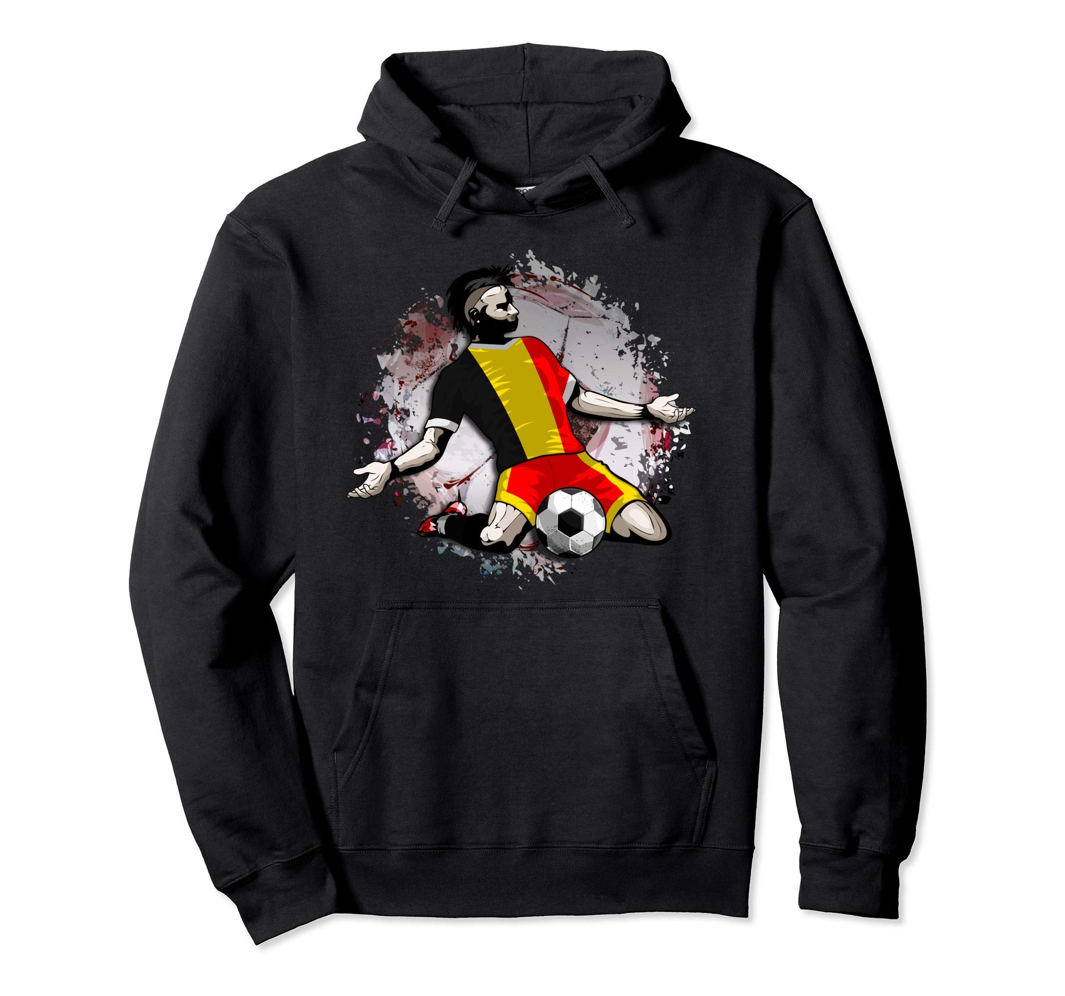 Belgium Soccer Belgian National Flag Proud Football Lovers Pullover Hoodie