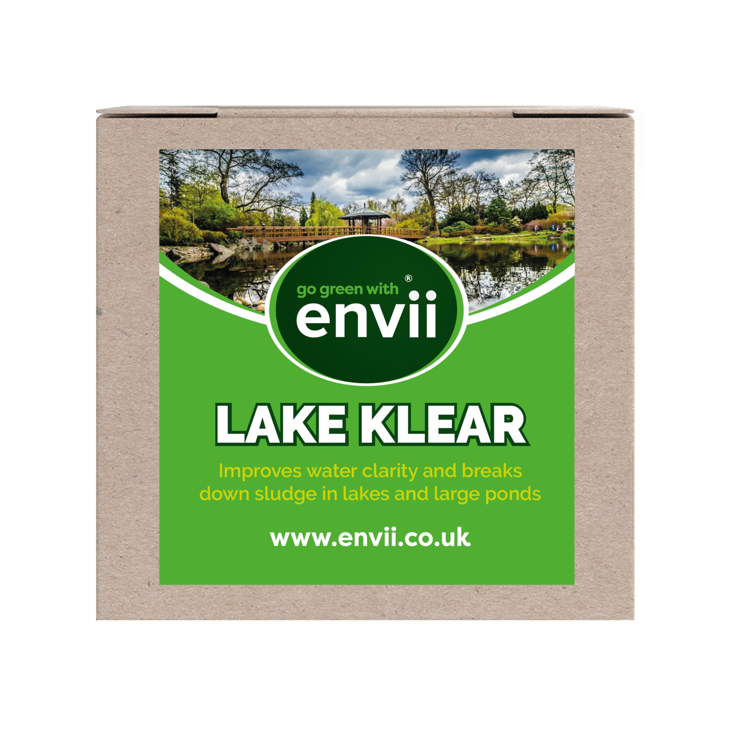 Envii Lake Klear – Natural Large Pond & Lake Treatment for Sludge, Green Water, Blanket Weed & Duckweed – Treat’s 200,000 Litres of Water