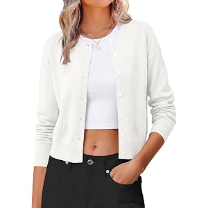 ANRABAESS Cardigan Sweaters for Women 2026 Fall Outfits | Button Up Sweater，Textured Knit，Dressy Casual Classic，Extra Soft ,