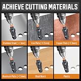 ss shovan 3Pcs Premium HSS M35 Cobalt Step Drill Bit Set TiAlN 1/4-7/8" view 5