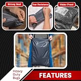 JeeJaan 30 Pcs Grey Mailing Bags 12x16 in Poly Mailers 50-55µm view 3