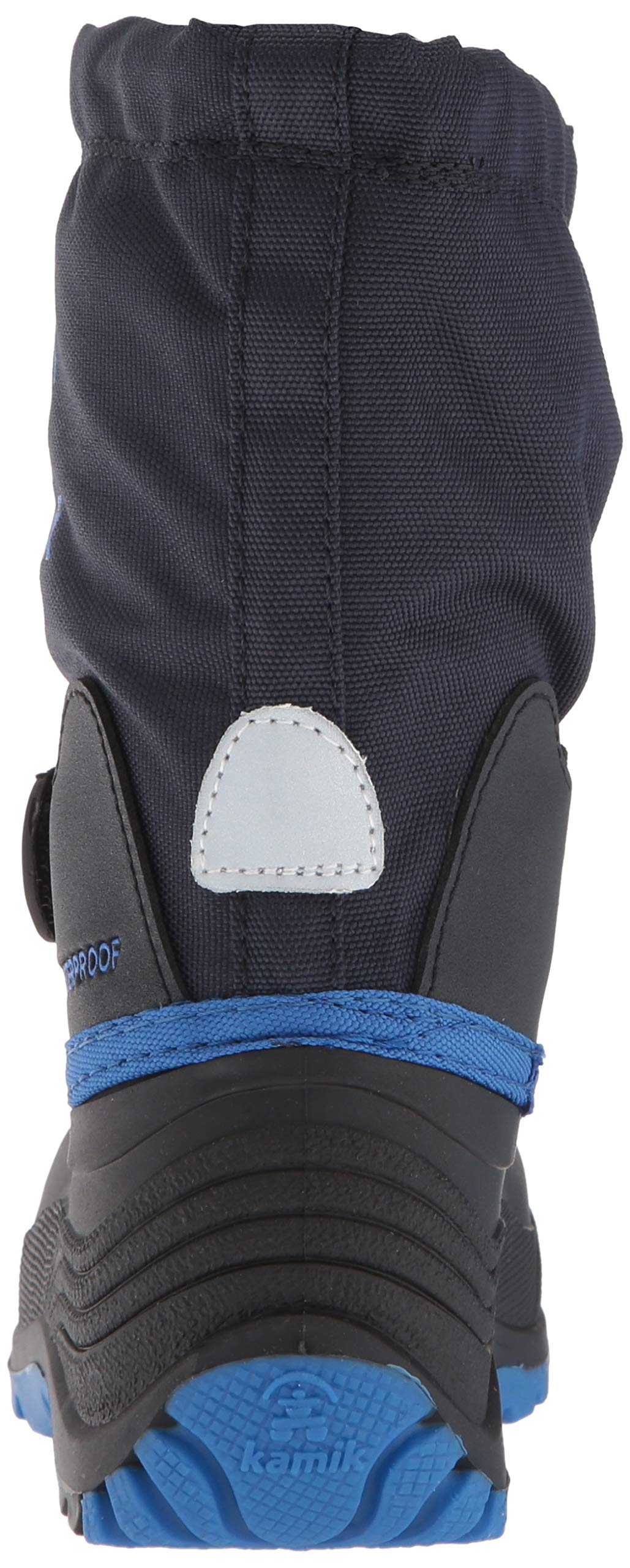 Kamik Waterbug 5 Kids Winter Adventure Boots - Waterproof Snow Boots - Insulated Winter Footwear for Kids - Navy/Blue - 5 Big Kid